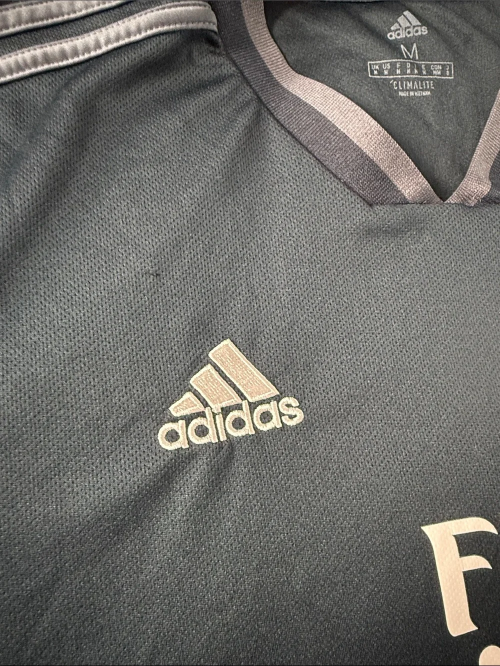 RARE Real Madrid #5 Raphael Varane 2018-19 Adidas Third Away La Liga Jersey